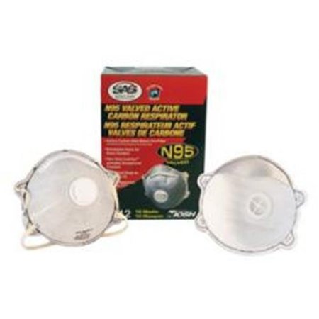 SAS SAS SA8712 N95 Valued Active Carbon Respirator with Seal SA8712